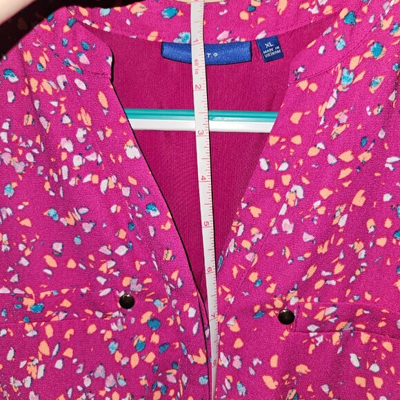 Apt. 9 Pink Confetti Sleeveless High/Low Dress XL with Pockets - Picture 4 of 7